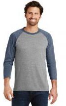 District Adult Unisex Perfect Tri  3/4-Sleeve Raglan T-shirt